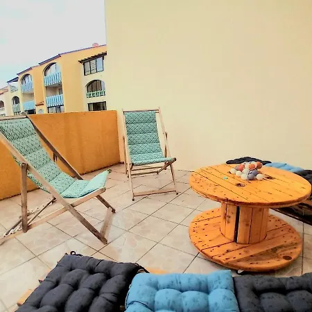 T3 Grande Terrasse Bord De * Le Barcarès